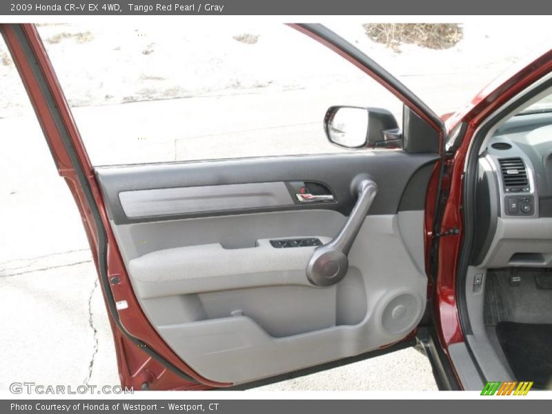 Tango Red Pearl / Gray 2009 Honda CR-V EX 4WD