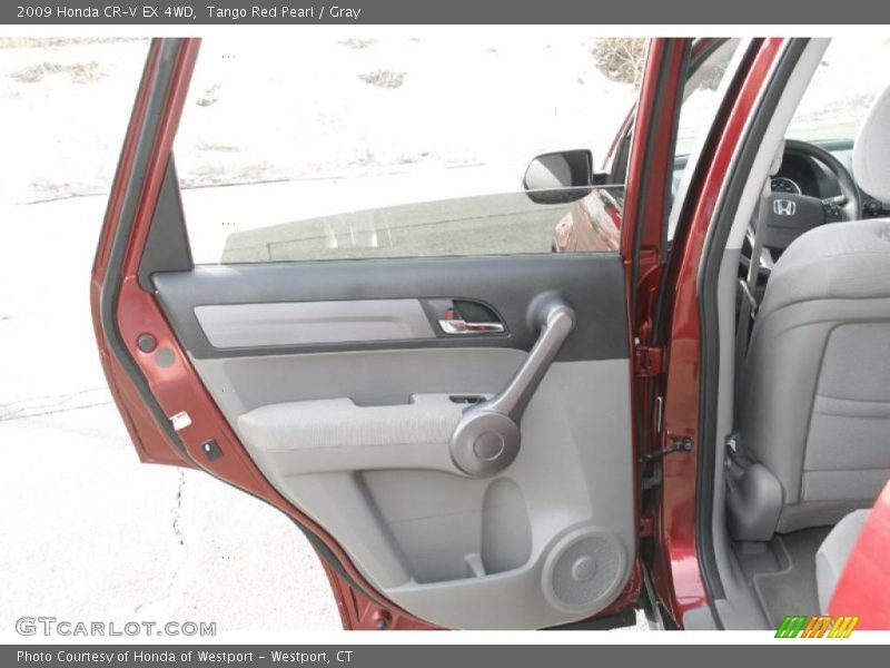 Tango Red Pearl / Gray 2009 Honda CR-V EX 4WD