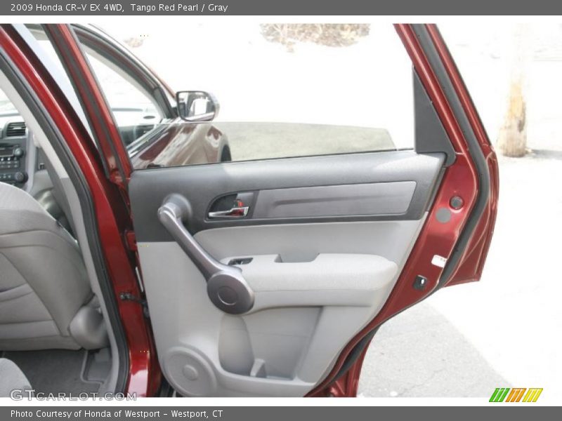 Tango Red Pearl / Gray 2009 Honda CR-V EX 4WD