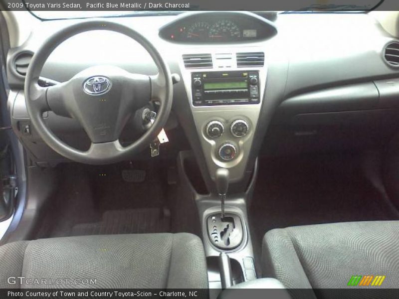 Pacific Blue Metallic / Dark Charcoal 2009 Toyota Yaris Sedan