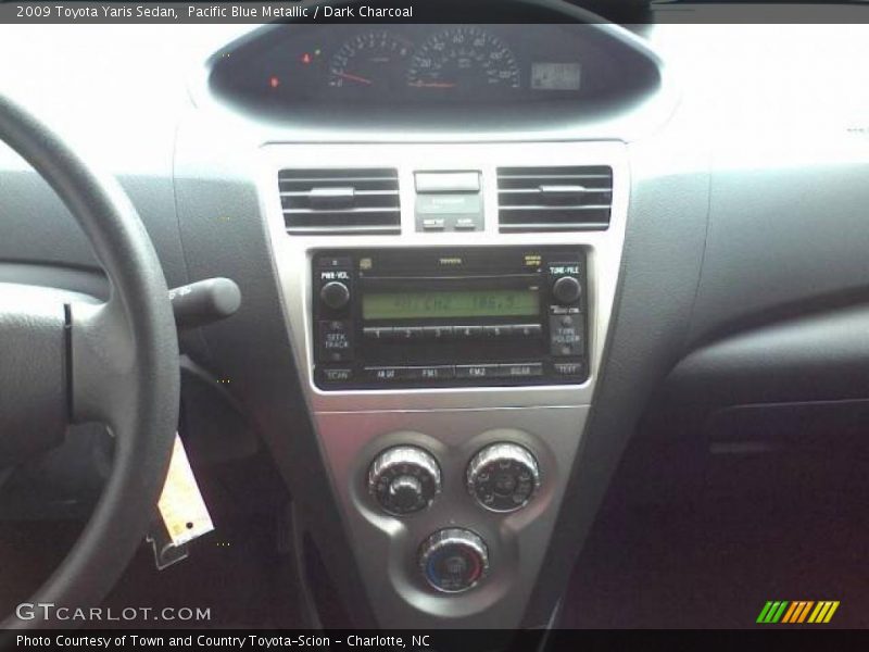 Pacific Blue Metallic / Dark Charcoal 2009 Toyota Yaris Sedan