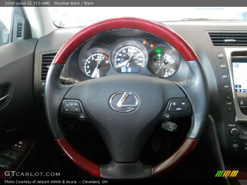 Obsidian Black / Black 2008 Lexus GS 350 AWD