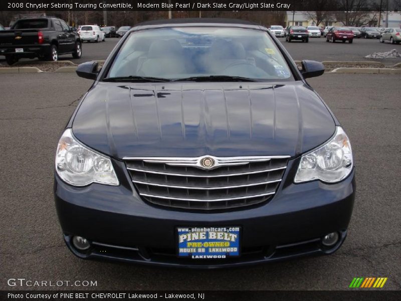 Modern Blue Pearl / Dark Slate Gray/Light Slate Gray 2008 Chrysler Sebring Touring Convertible