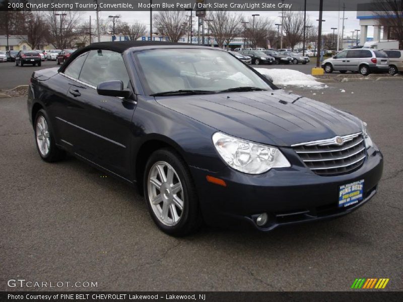 Modern Blue Pearl / Dark Slate Gray/Light Slate Gray 2008 Chrysler Sebring Touring Convertible
