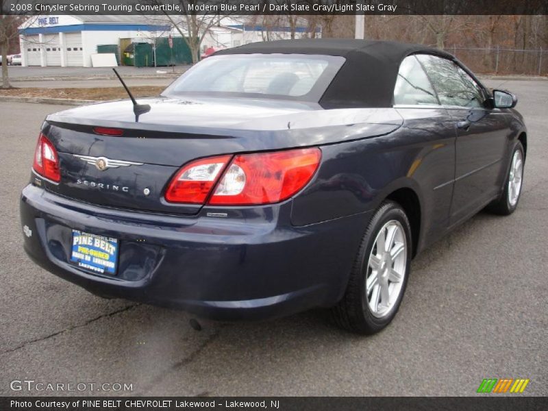 Modern Blue Pearl / Dark Slate Gray/Light Slate Gray 2008 Chrysler Sebring Touring Convertible