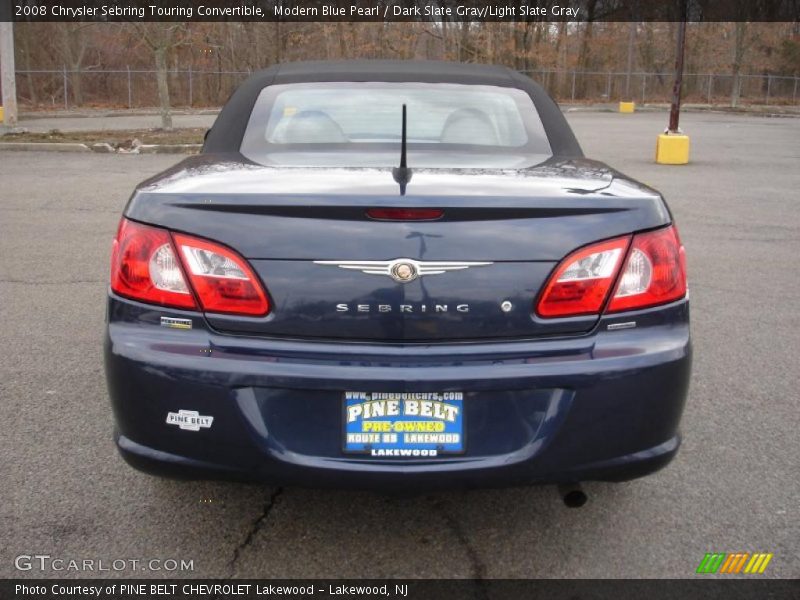 Modern Blue Pearl / Dark Slate Gray/Light Slate Gray 2008 Chrysler Sebring Touring Convertible