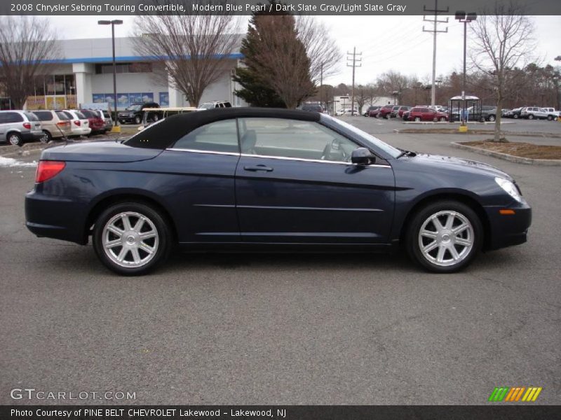 Modern Blue Pearl / Dark Slate Gray/Light Slate Gray 2008 Chrysler Sebring Touring Convertible