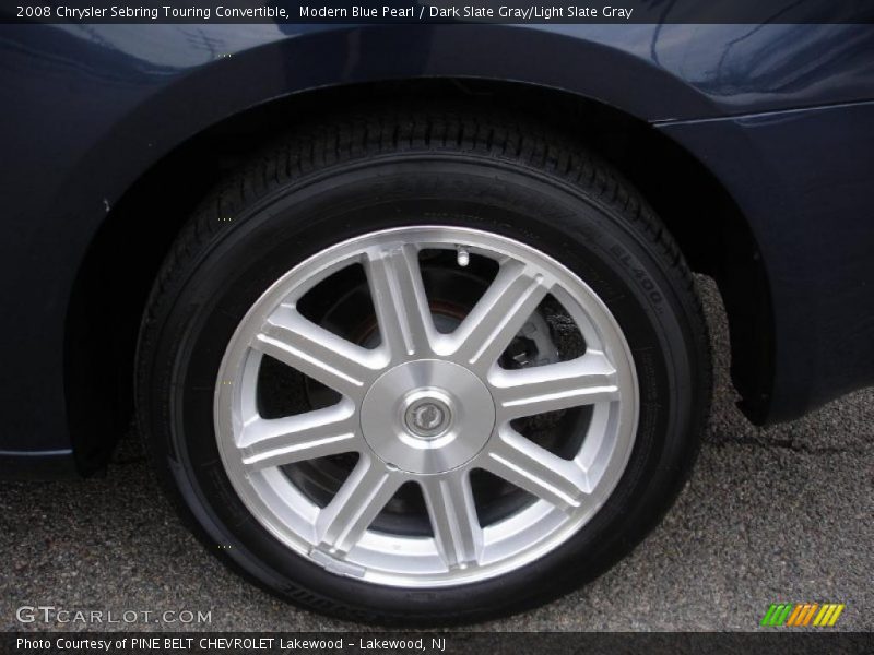 Modern Blue Pearl / Dark Slate Gray/Light Slate Gray 2008 Chrysler Sebring Touring Convertible
