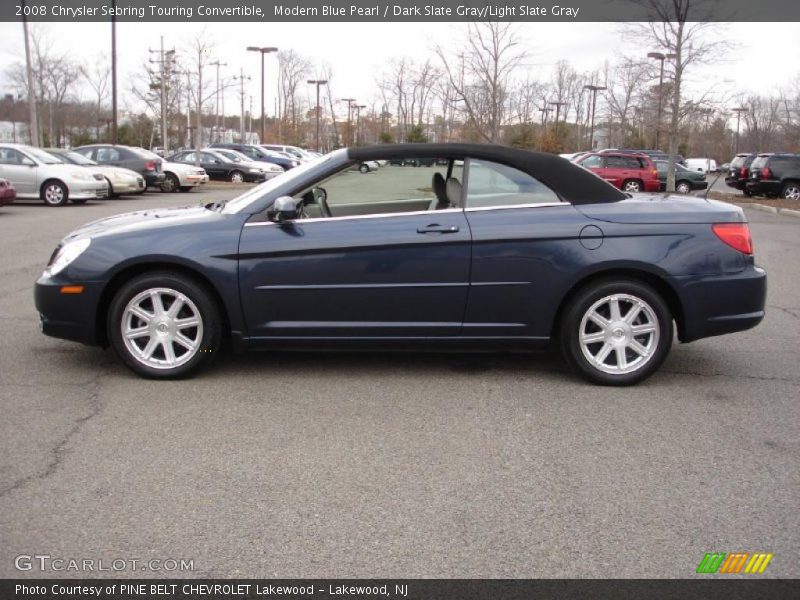 Modern Blue Pearl / Dark Slate Gray/Light Slate Gray 2008 Chrysler Sebring Touring Convertible