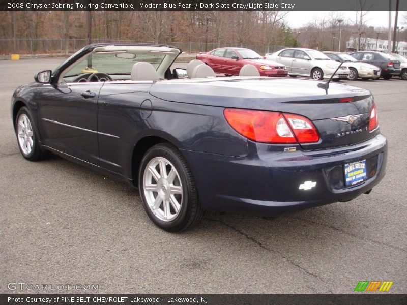 Modern Blue Pearl / Dark Slate Gray/Light Slate Gray 2008 Chrysler Sebring Touring Convertible