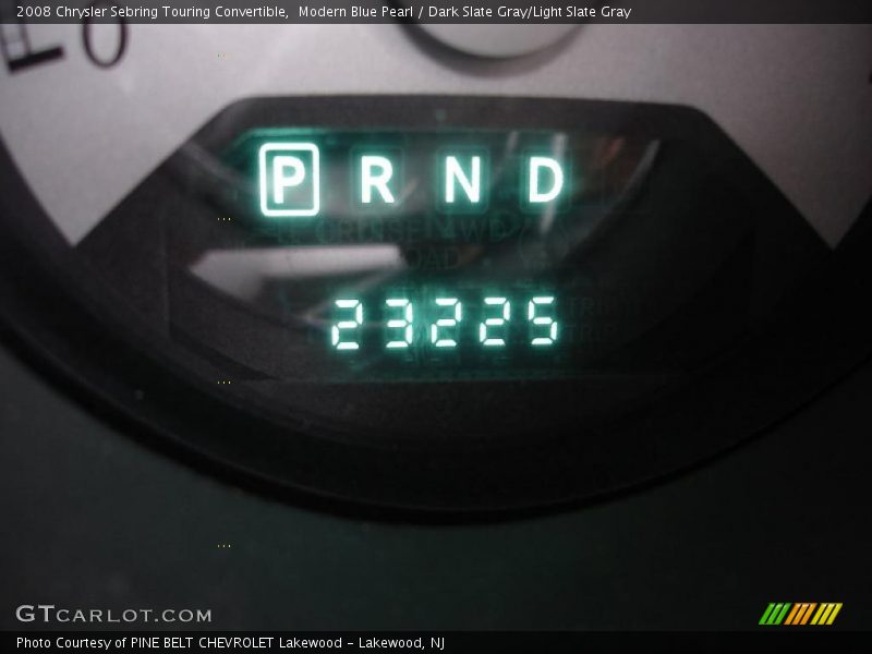 Modern Blue Pearl / Dark Slate Gray/Light Slate Gray 2008 Chrysler Sebring Touring Convertible