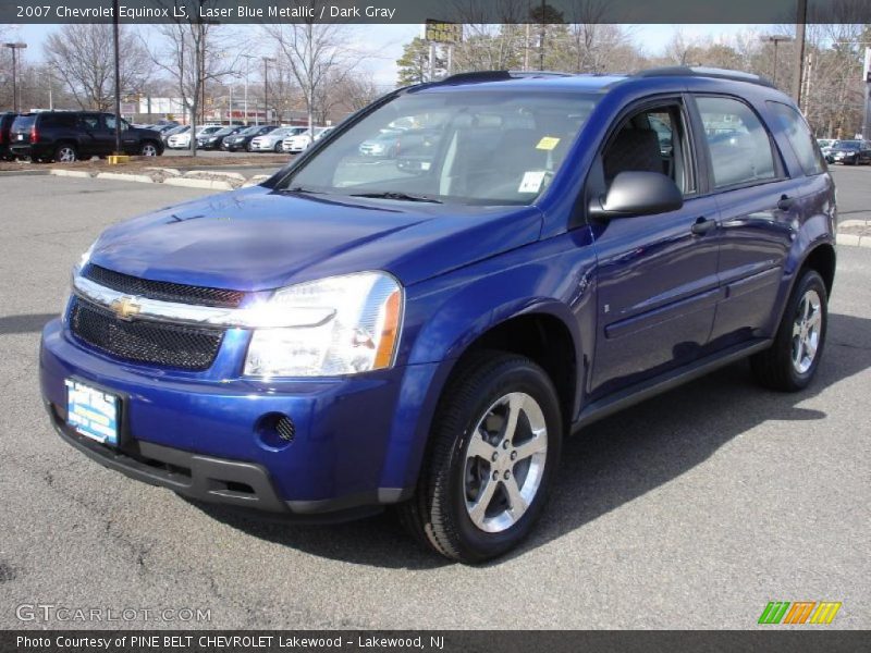 Laser Blue Metallic / Dark Gray 2007 Chevrolet Equinox LS