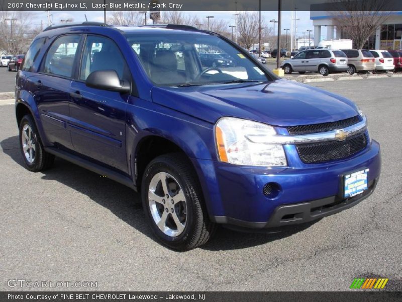 Laser Blue Metallic / Dark Gray 2007 Chevrolet Equinox LS