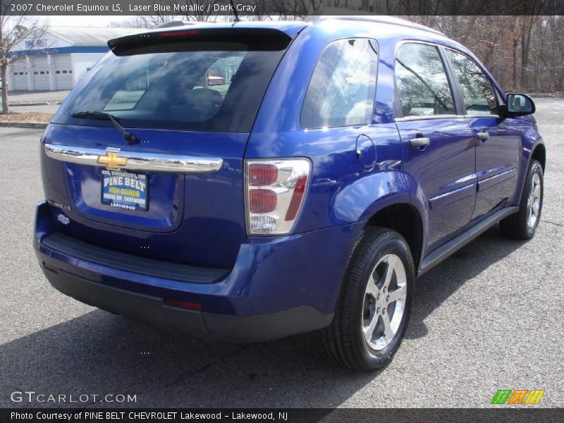 Laser Blue Metallic / Dark Gray 2007 Chevrolet Equinox LS