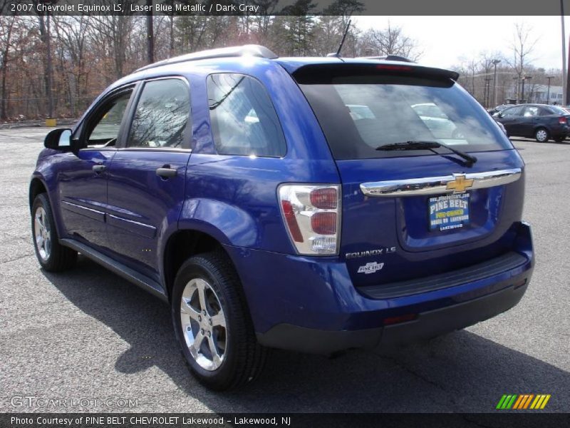 Laser Blue Metallic / Dark Gray 2007 Chevrolet Equinox LS