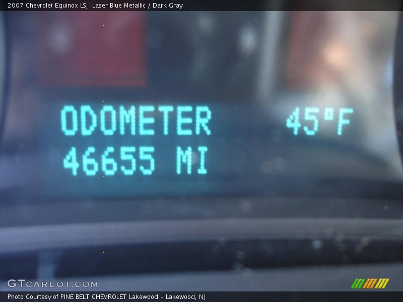 Laser Blue Metallic / Dark Gray 2007 Chevrolet Equinox LS