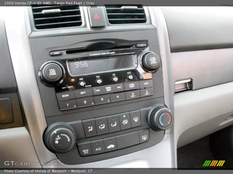Tango Red Pearl / Gray 2009 Honda CR-V EX 4WD