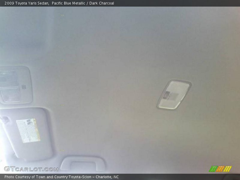Pacific Blue Metallic / Dark Charcoal 2009 Toyota Yaris Sedan