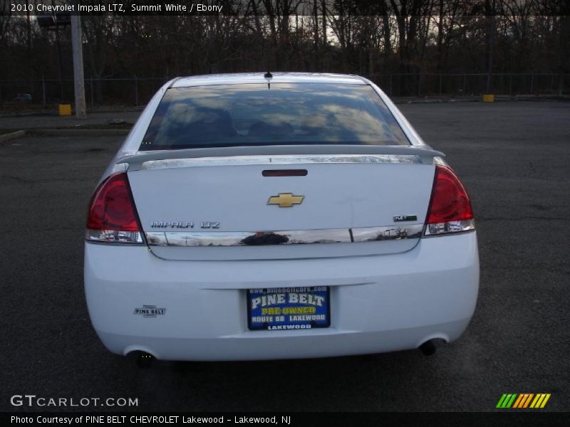 Summit White / Ebony 2010 Chevrolet Impala LTZ