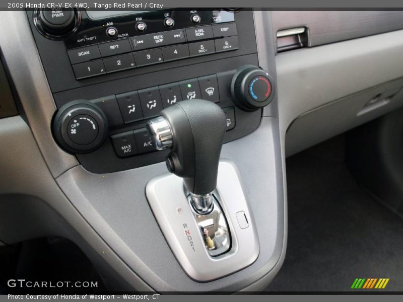Tango Red Pearl / Gray 2009 Honda CR-V EX 4WD
