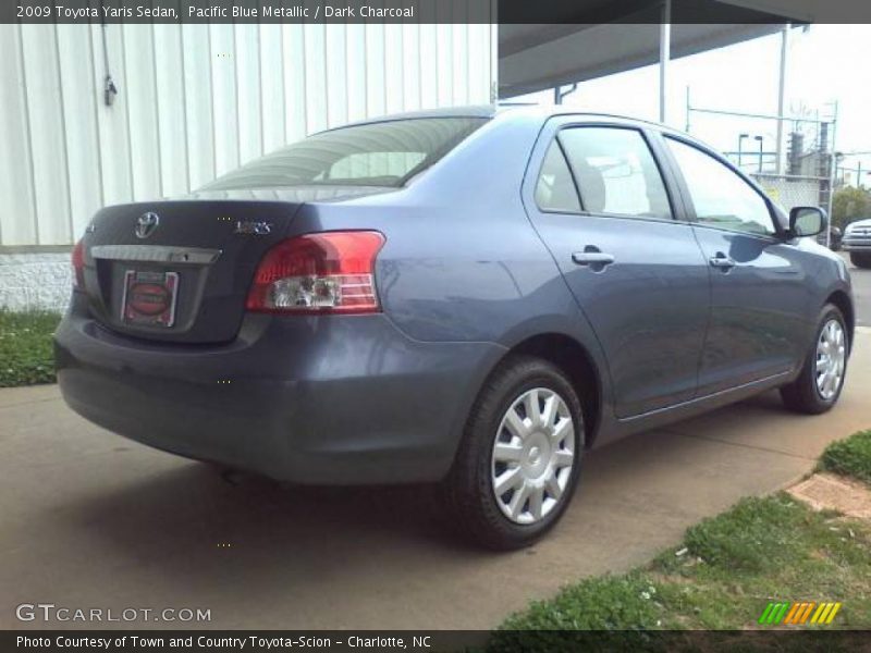 Pacific Blue Metallic / Dark Charcoal 2009 Toyota Yaris Sedan