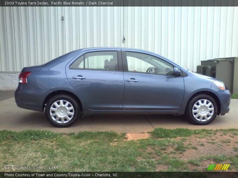 Pacific Blue Metallic / Dark Charcoal 2009 Toyota Yaris Sedan