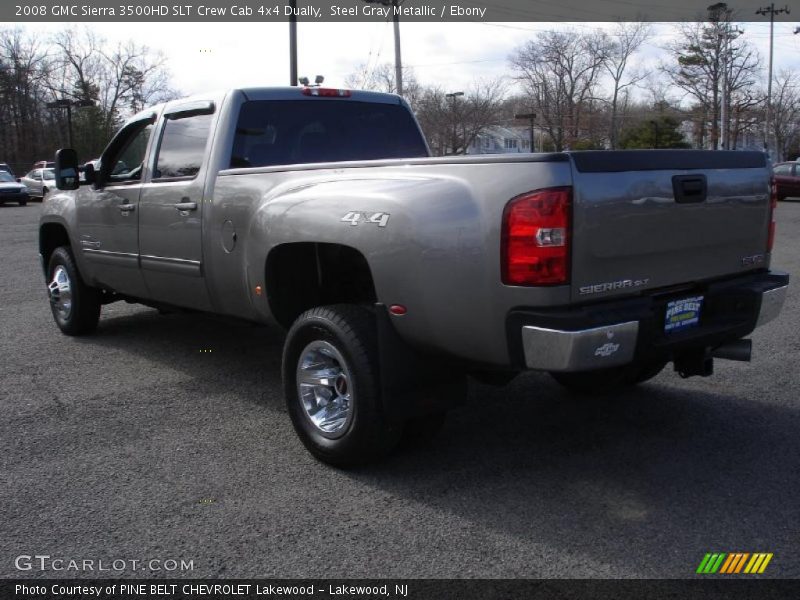 Steel Gray Metallic / Ebony 2008 GMC Sierra 3500HD SLT Crew Cab 4x4 Dually