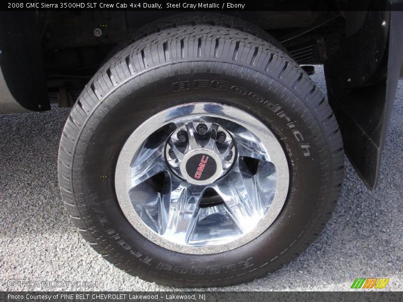 Steel Gray Metallic / Ebony 2008 GMC Sierra 3500HD SLT Crew Cab 4x4 Dually