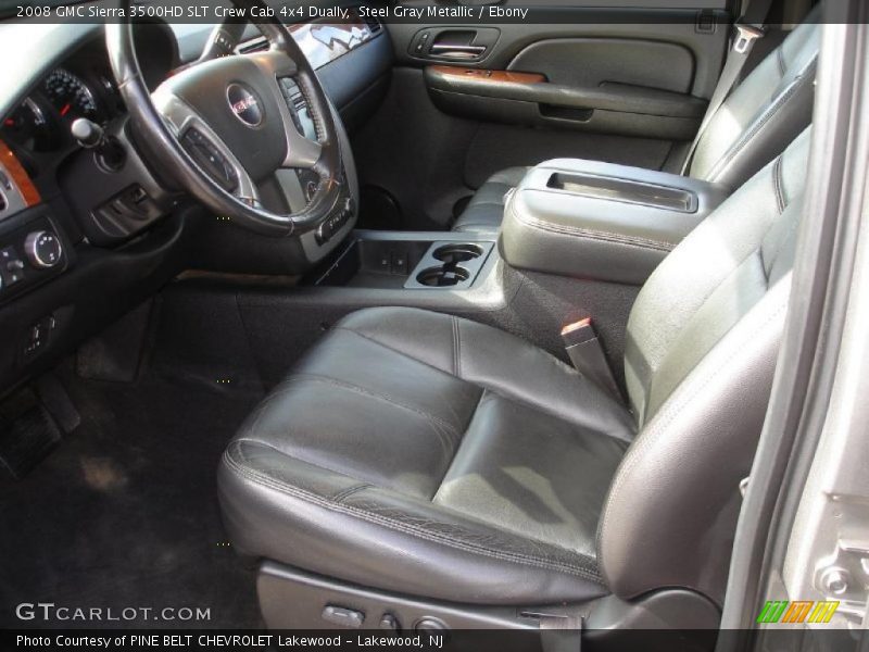 Steel Gray Metallic / Ebony 2008 GMC Sierra 3500HD SLT Crew Cab 4x4 Dually