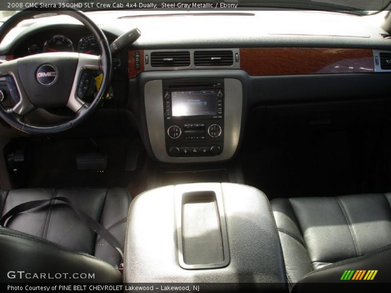 Steel Gray Metallic / Ebony 2008 GMC Sierra 3500HD SLT Crew Cab 4x4 Dually