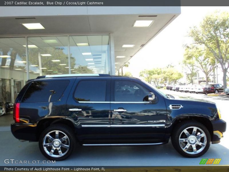 Blue Chip / Cocoa/Light Cashmere 2007 Cadillac Escalade