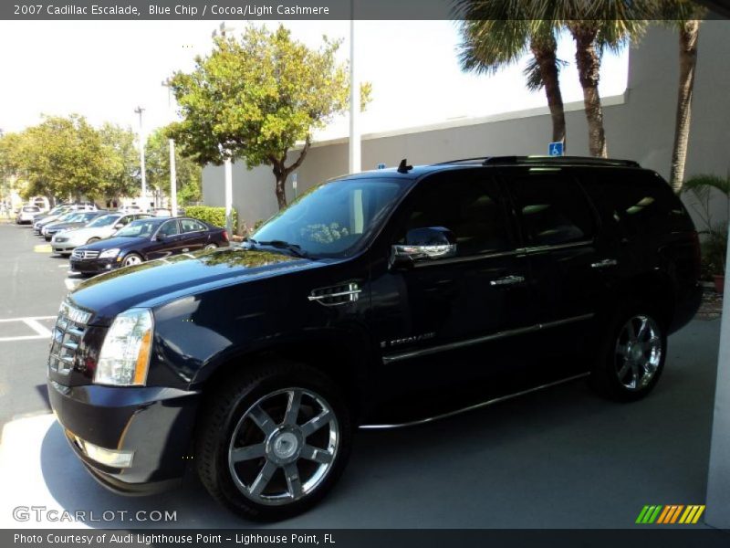 Blue Chip / Cocoa/Light Cashmere 2007 Cadillac Escalade