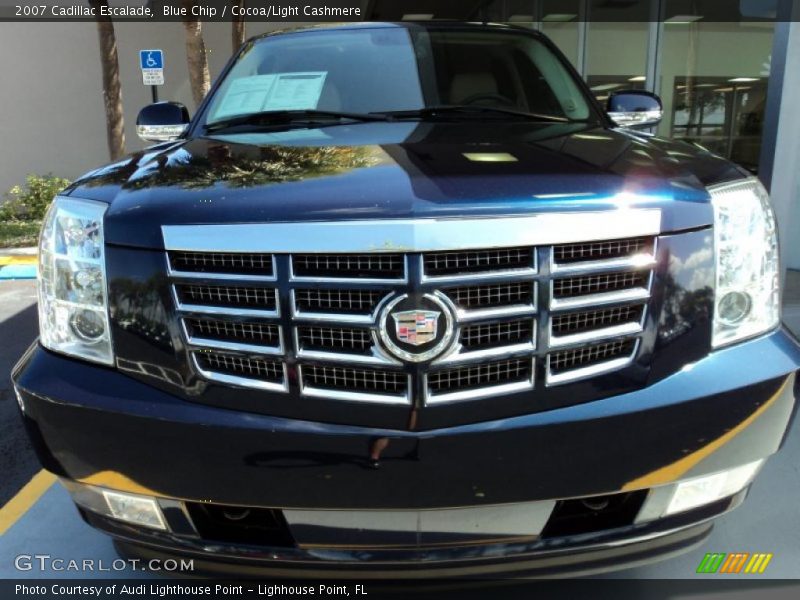 Blue Chip / Cocoa/Light Cashmere 2007 Cadillac Escalade