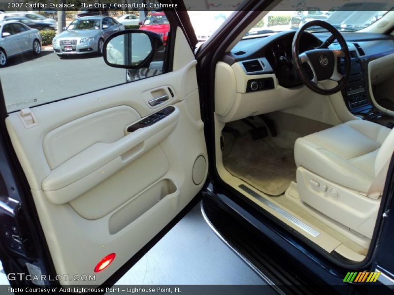 Blue Chip / Cocoa/Light Cashmere 2007 Cadillac Escalade