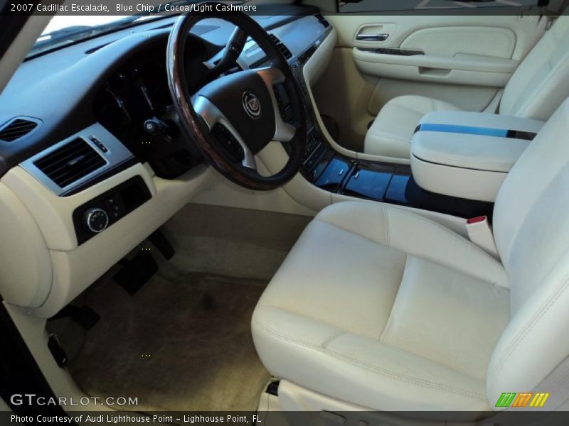 Blue Chip / Cocoa/Light Cashmere 2007 Cadillac Escalade