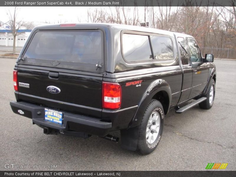 Black / Medium Dark Flint 2008 Ford Ranger Sport SuperCab 4x4