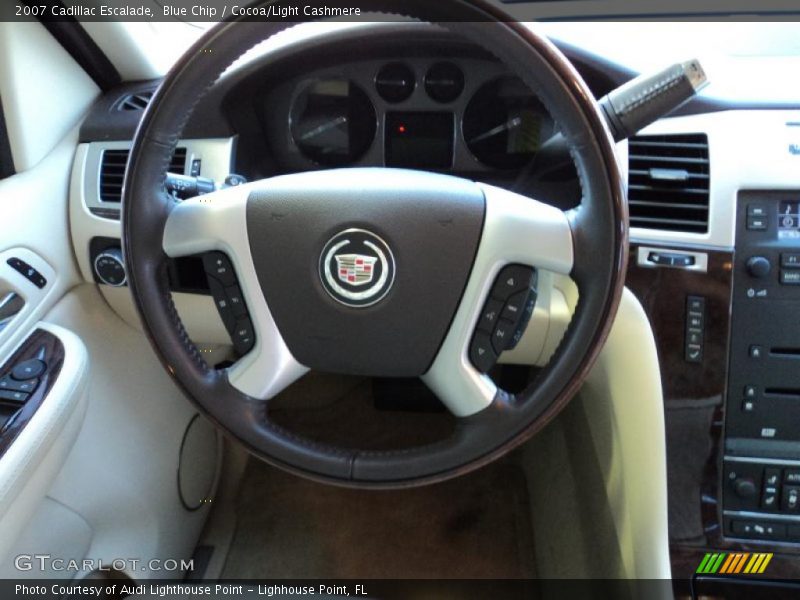 Blue Chip / Cocoa/Light Cashmere 2007 Cadillac Escalade