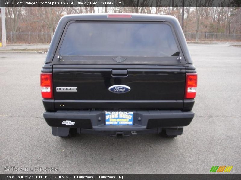 Black / Medium Dark Flint 2008 Ford Ranger Sport SuperCab 4x4