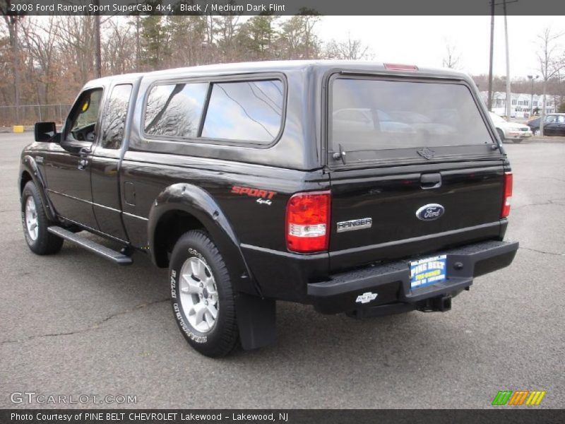 Black / Medium Dark Flint 2008 Ford Ranger Sport SuperCab 4x4