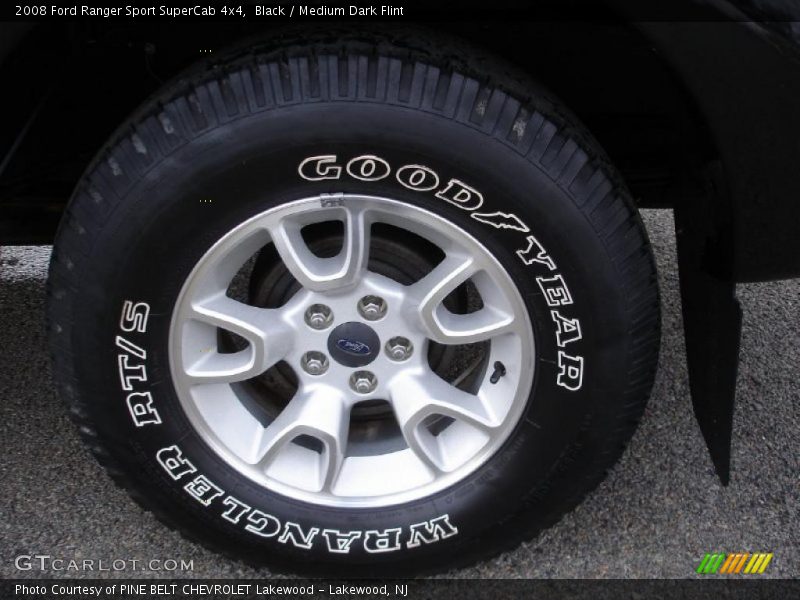 Black / Medium Dark Flint 2008 Ford Ranger Sport SuperCab 4x4