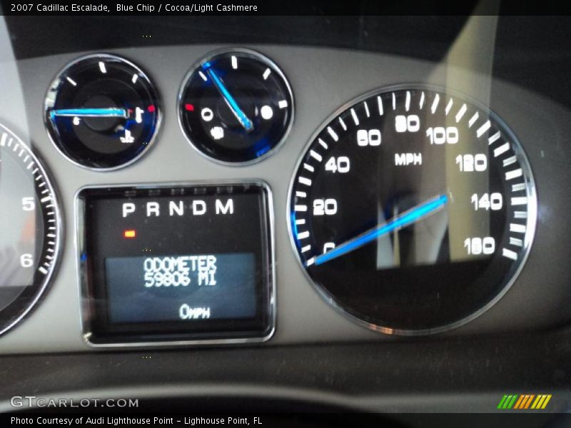 Blue Chip / Cocoa/Light Cashmere 2007 Cadillac Escalade