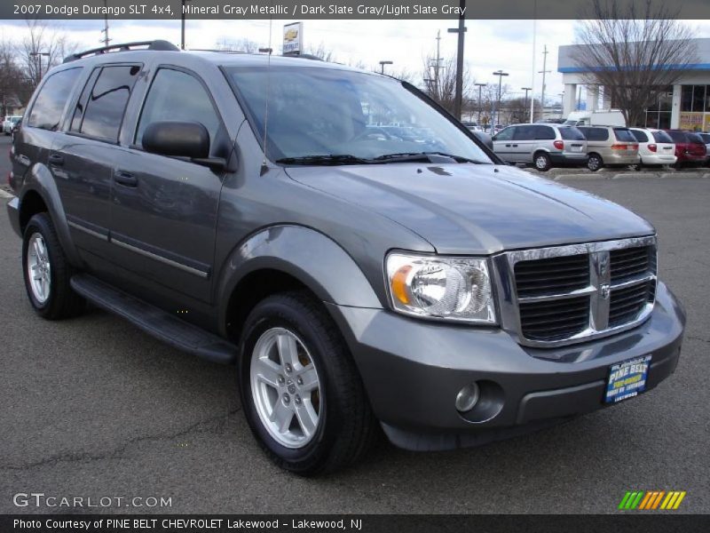 Mineral Gray Metallic / Dark Slate Gray/Light Slate Gray 2007 Dodge Durango SLT 4x4