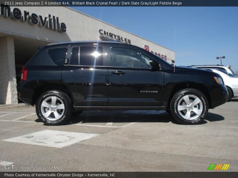 Brilliant Black Crystal Pearl / Dark Slate Gray/Light Pebble Beige 2011 Jeep Compass 2.4 Limited 4x4