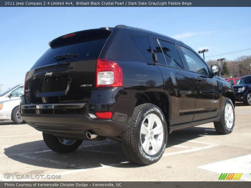 Brilliant Black Crystal Pearl / Dark Slate Gray/Light Pebble Beige 2011 Jeep Compass 2.4 Limited 4x4