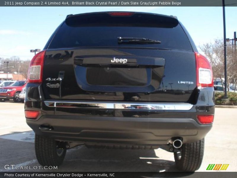 Brilliant Black Crystal Pearl / Dark Slate Gray/Light Pebble Beige 2011 Jeep Compass 2.4 Limited 4x4