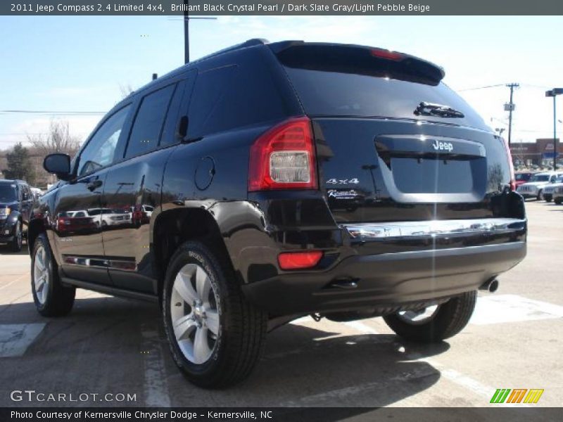 Brilliant Black Crystal Pearl / Dark Slate Gray/Light Pebble Beige 2011 Jeep Compass 2.4 Limited 4x4