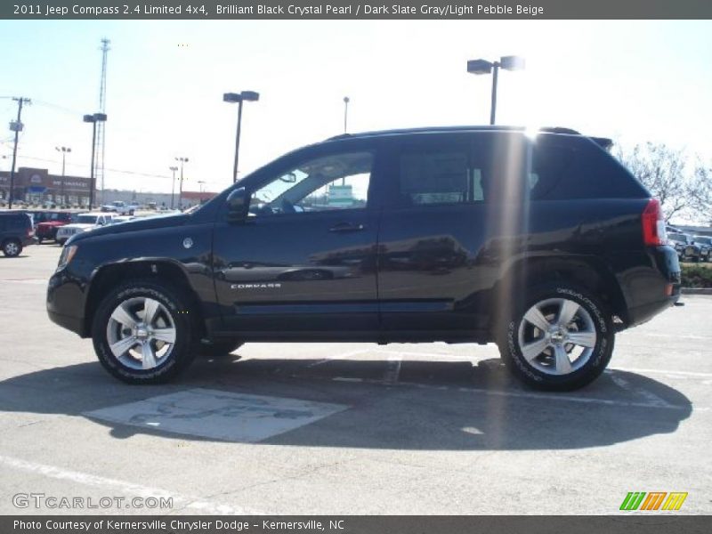 Brilliant Black Crystal Pearl / Dark Slate Gray/Light Pebble Beige 2011 Jeep Compass 2.4 Limited 4x4