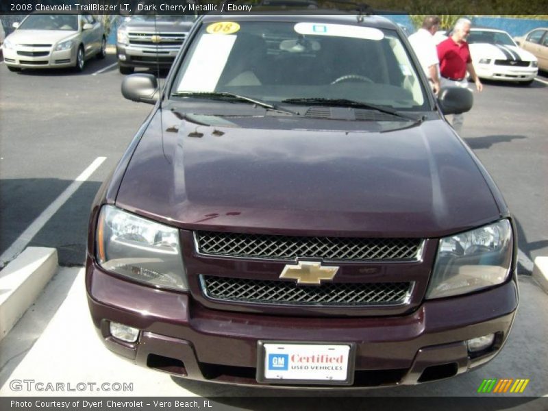 Dark Cherry Metallic / Ebony 2008 Chevrolet TrailBlazer LT