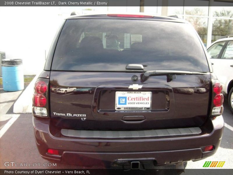 Dark Cherry Metallic / Ebony 2008 Chevrolet TrailBlazer LT