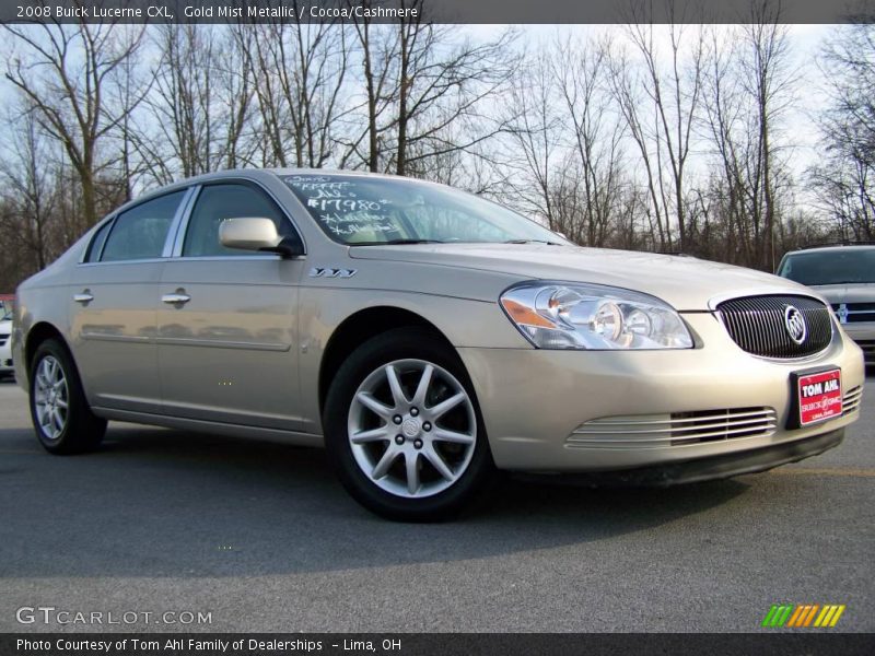 Gold Mist Metallic / Cocoa/Cashmere 2008 Buick Lucerne CXL